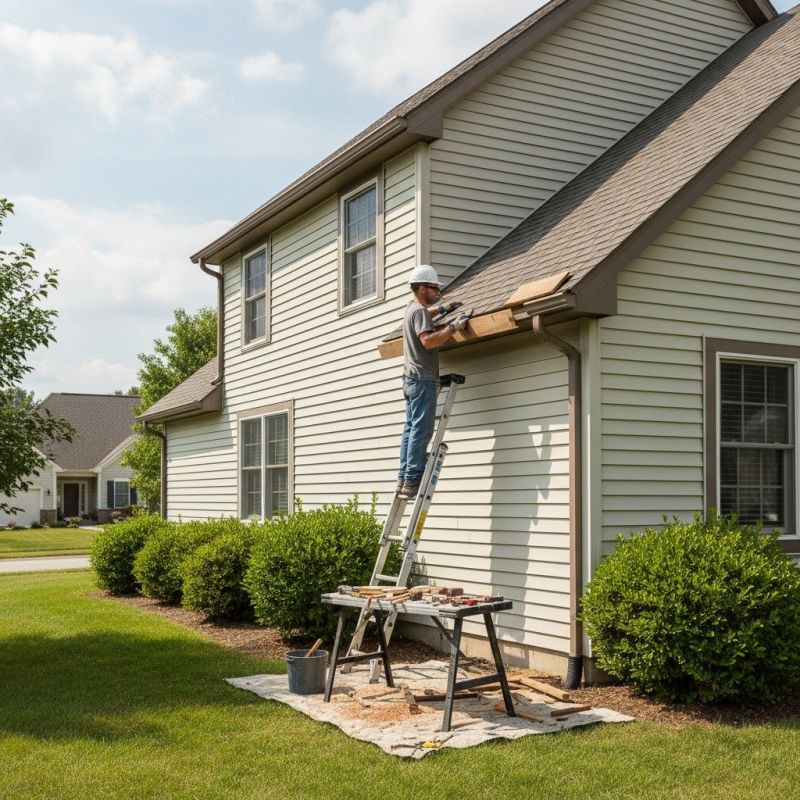 Wood Gutter Repair detail